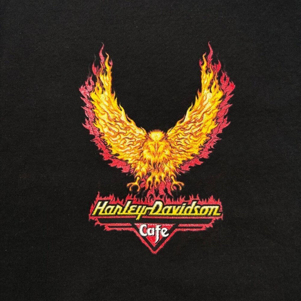 VTG Harley Davidson Las Vegas Firebird XL Men Eagle T-Shirt Moto Biker Casual